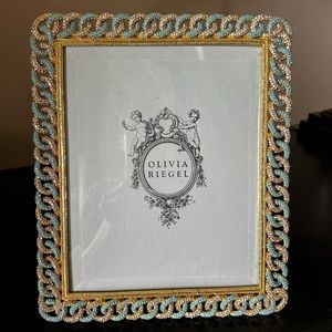 Olivia Riegal Gold Chandler Chain Photo Frame (Size 8x10) NWOT